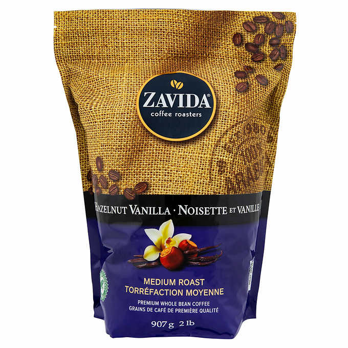 Zavida Hazelnut Vanilla Bean Coffee, 907 g