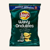 Lay's Wavy Salt & Vinegar Potato Chips, 220g