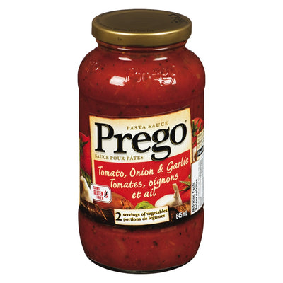 Prego Tomato Onion & Garlic Pasta Sauce, 645 mL