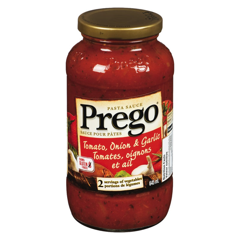 Prego Tomato Onion & Garlic Pasta Sauce, 645 mL