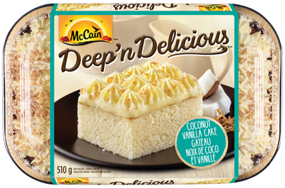McCain Deep & Delicious Coconut Vanilla Cake, 510 g