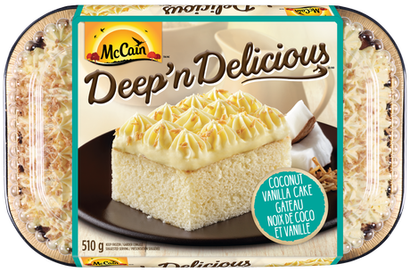 McCain Deep & Delicious Coconut Vanilla Cake, 510 g
