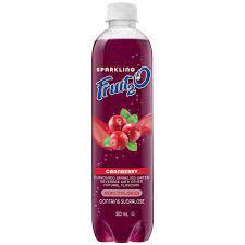 Fruit 2.O Cranberry Sparkling Water, 502mL