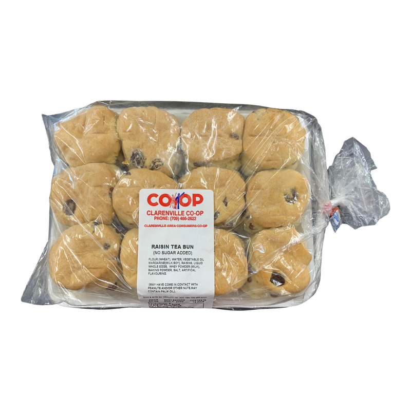Raisin Buns No Sugar Added, 12pk