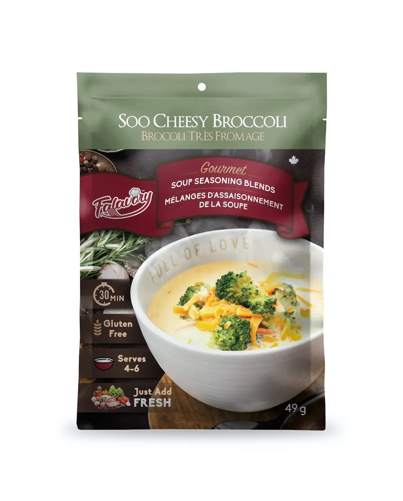 Falavoury Soo Cheesy Broccoli Soup Seasoning Blend, 49 g
