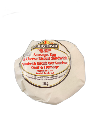 Jimmy Dean Breakfast Sausage Egg & Cheese Biscuit Sandwich, 138 g