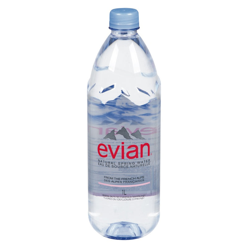Evian Natural Spring Water, 1L