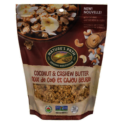 Nature's Path Organic Coconut & Cashew Butter Granola Cereals, 312 g