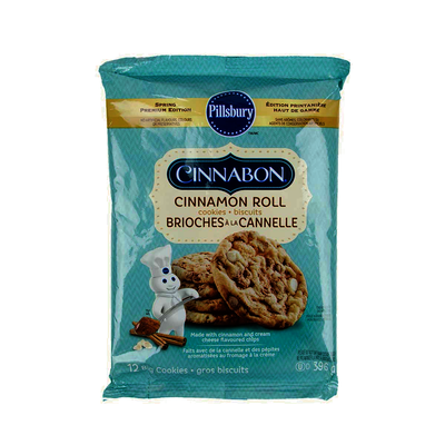 Pillsbury Cinnabon Cinnamon Roll Cookies + Biscuits, 396 g, 12 ct