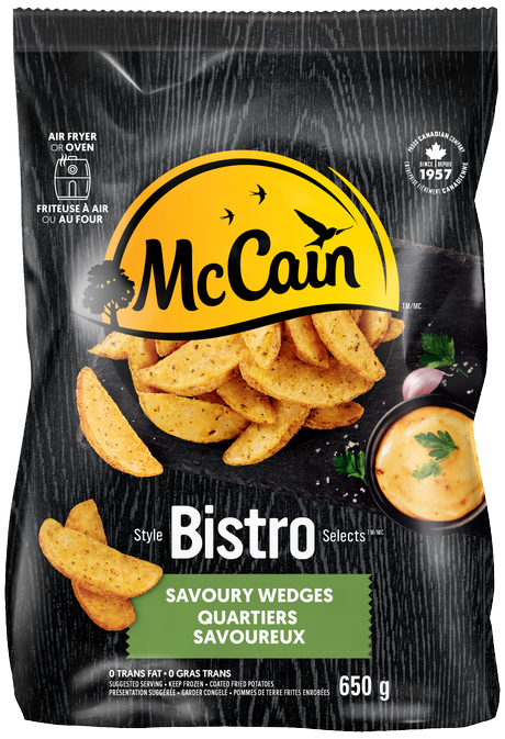 McCain Extra Crispy Savory Wedges, 650 g