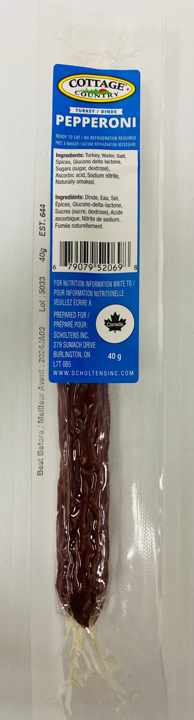 Cottage Country Turkey Pepperoni Stick, 50 g