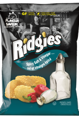 OLD DUTCH RIDGIES SPICY SALT & VINEGAR, 200g