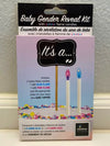 Baby Gender Reveal Candles with Coloured Flames, 2 pk