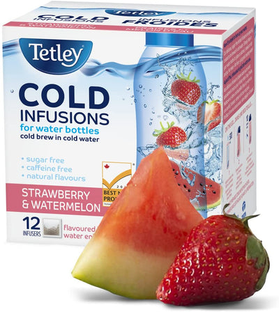 Tetley Cold Infusion Strawberry Watermelon Flavoured Tea, 27 g