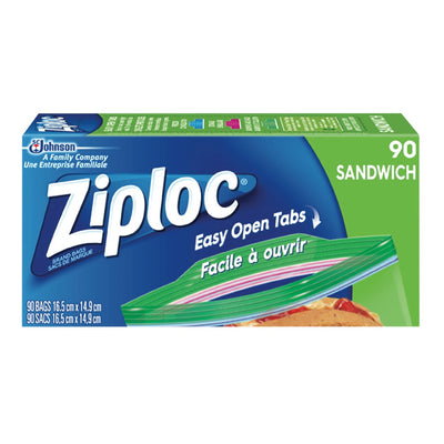 Ziploc Sandwich Bags, 90 ct