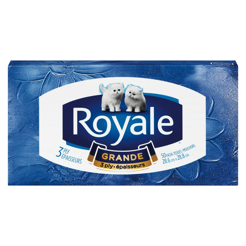Royale Grande Facial Tissues, 50 ct