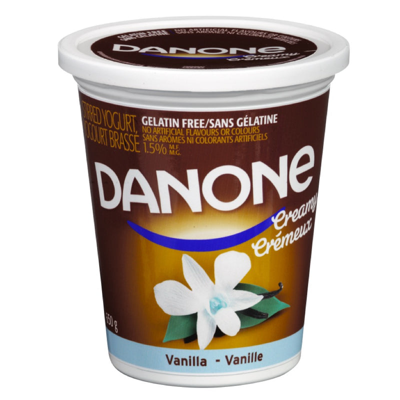 Danone 1.5% Vanilla Stirred Yogurt, 650 g