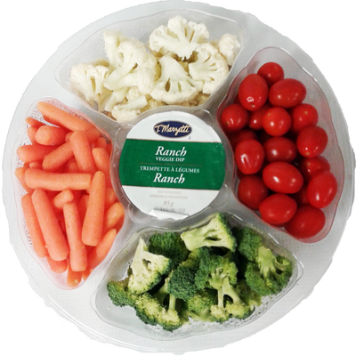 Large Vegetable Tray With Ranch Dip