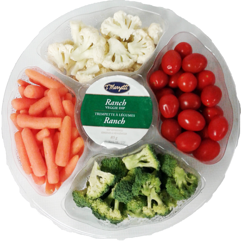 Large Vegetable Tray With Ranch Dip