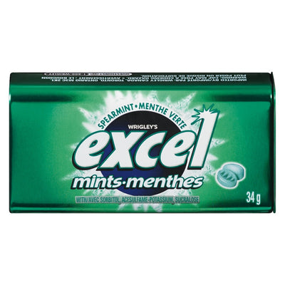 Excel Spearmint Mints, 34 g