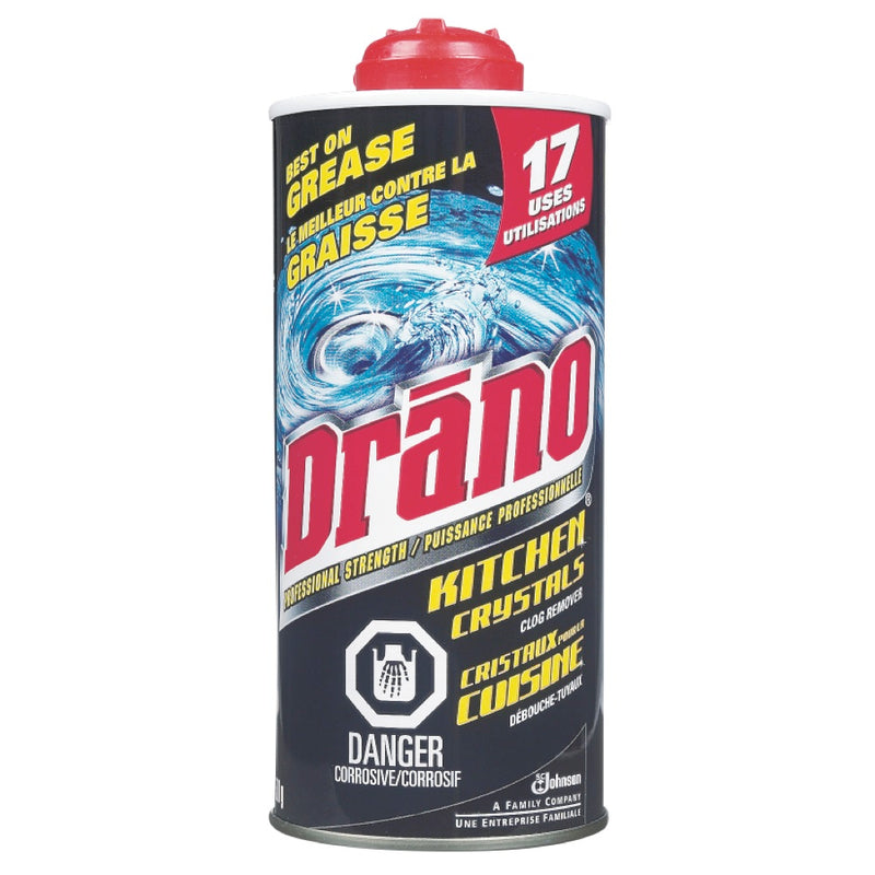 Drano Kitchen Crystals, 510 g
