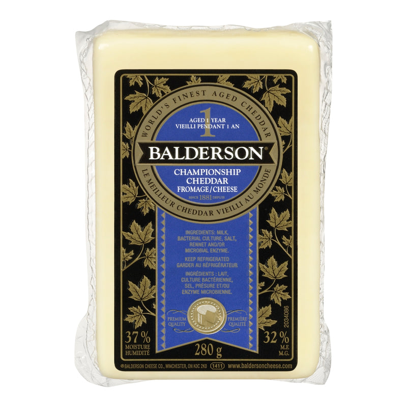 Balderson Championship 1 Year Aged Cheddar Cheese, 280 g