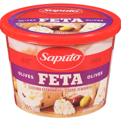 Saputo Feta With Olives, 170 g