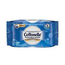 Cottonelle Flushable Wipes, 42ct