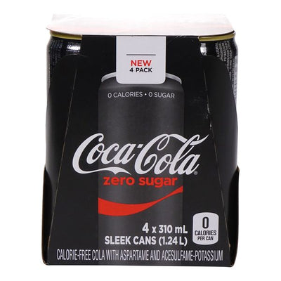 Coca Cola Zero Sugar Soda, 310 mL