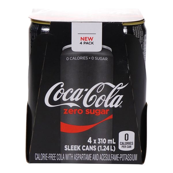 Coca Cola Zero Sugar Soda, 310 mL