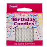 Birthday Candles White, 24 ct