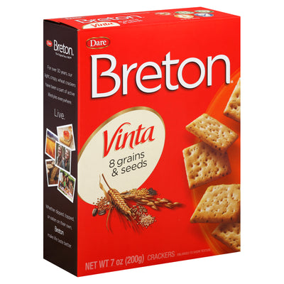 Breton 8 Grains & Seeds Crackers, 198 g