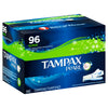 Tampax Plastic Super Absorbency Unscented Tampons, 96 ct