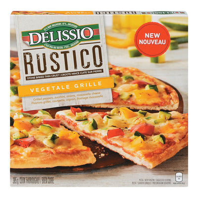 Delissio Rustico Grilled Vegetable Frozen Pizza, 385 g