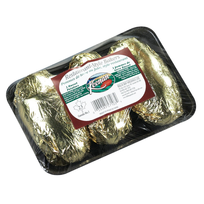Keenan Wrapped Russet Potatoes, 3 count