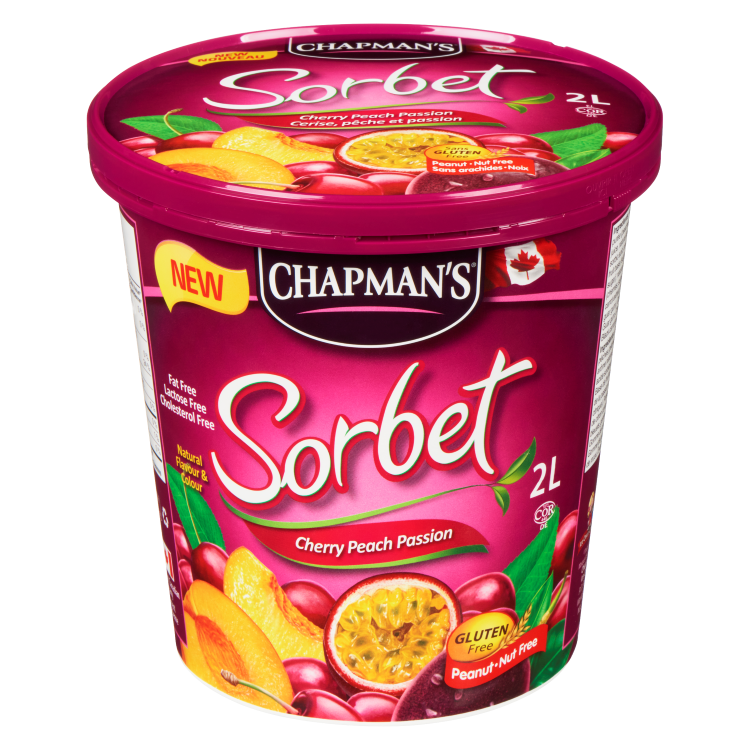 Chapman's Cherry Peach Passion Sorbet, 2 l