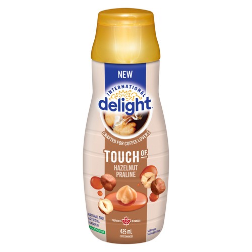 International Delight Touch of Hazelnut Coffee Creamer, 425 mL