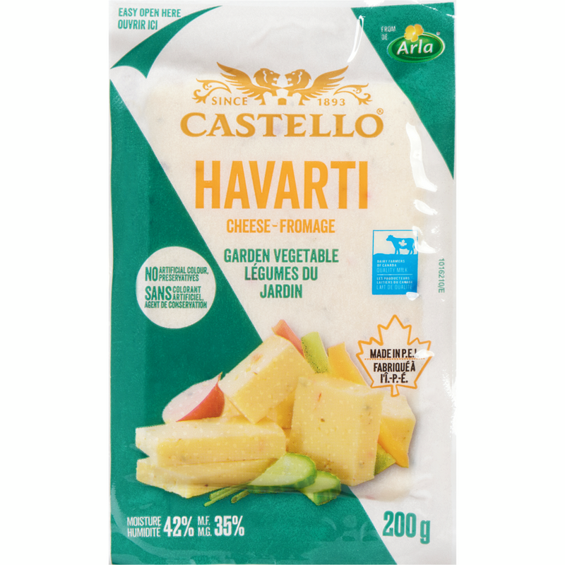 Dofina Arla Havarti With Garden Vegetables, 200 g
