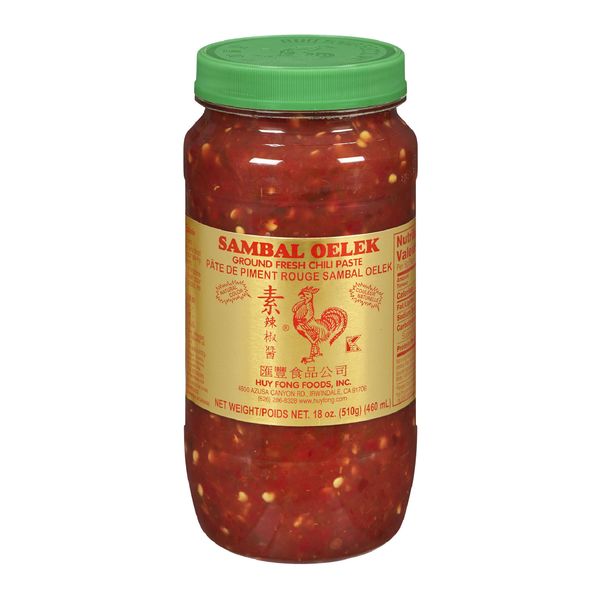 Sambal Oelek Ground Fresh Chili Paste, 510 g
