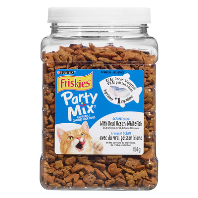 Friskies Party Mix Ocean Crunch With Real Whitefish, 454 g