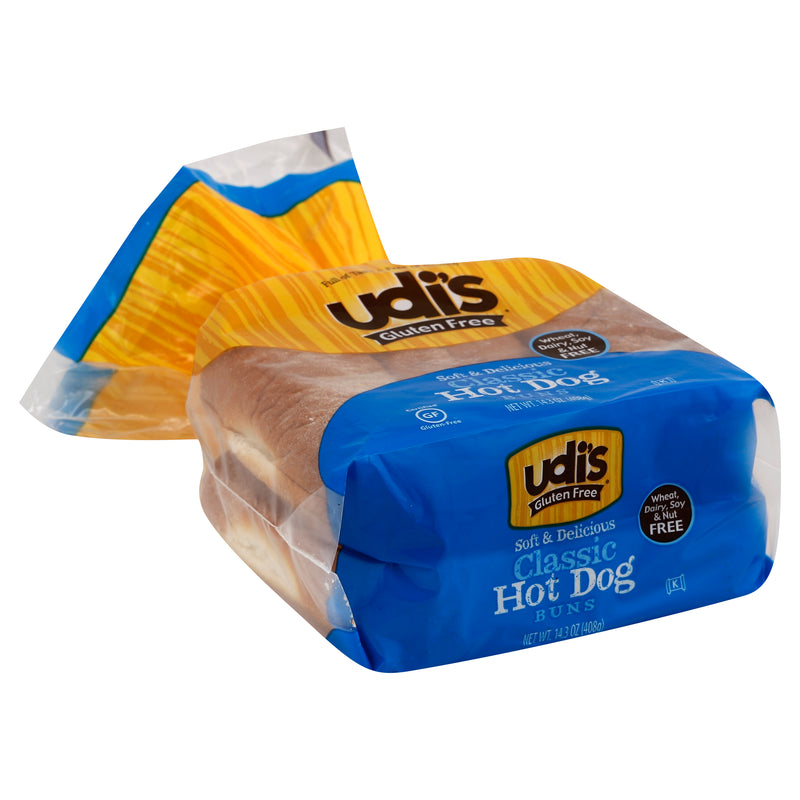 Udi's Gluten Free Classic Hotdog Buns, 6 count