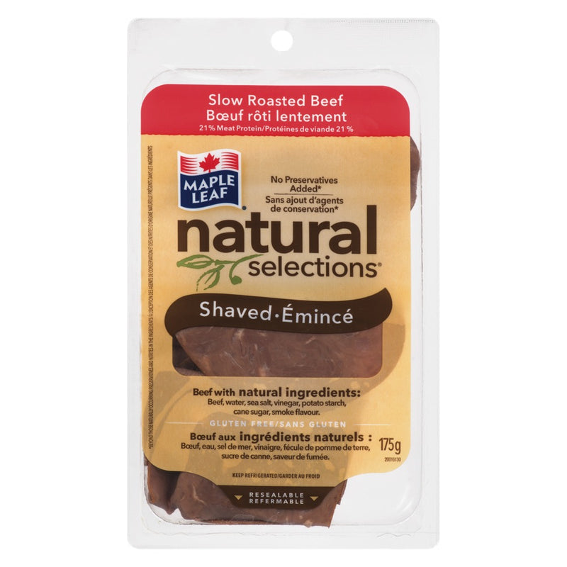 Natural Selections Shaved Slow Roasted Beef, 175 g