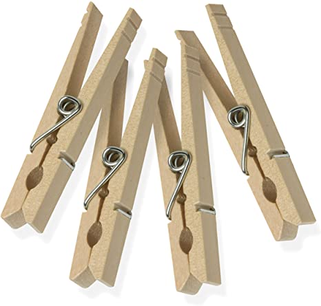 DELUXE WOODEN CLOTHESPINS, 50 ct
