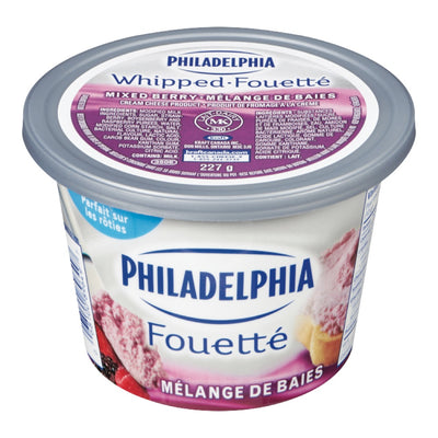 Philadelphia Whipped Mixed Berry Cream Cheese, 227 g