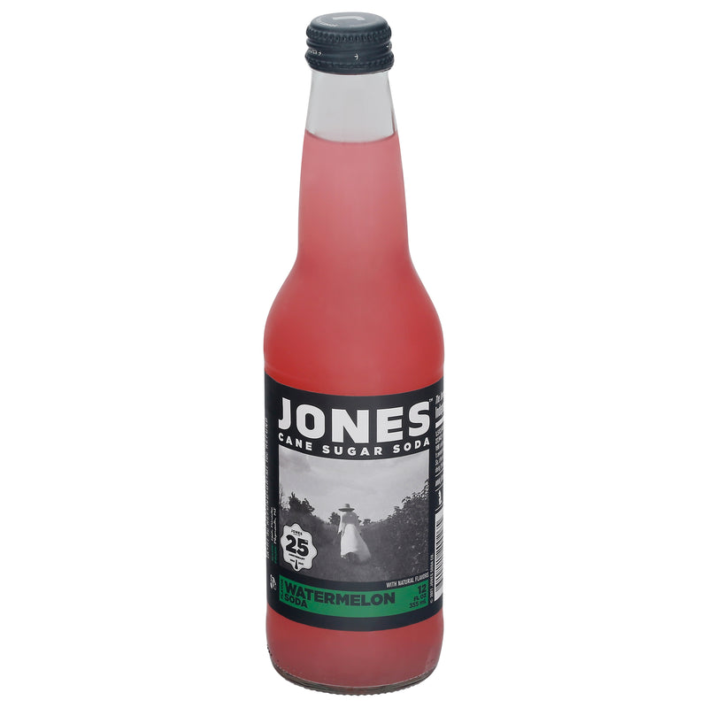 Jones Cane Sugar Watermelon Soda, 355 mL