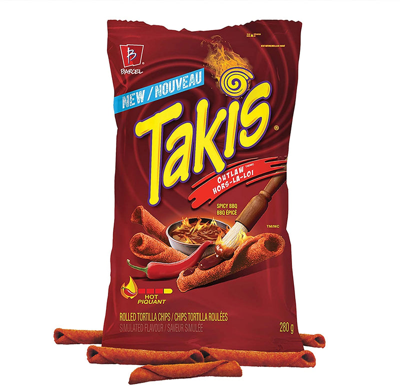 Takis Rolled Tortilla Chips Outlaw, 280 g
