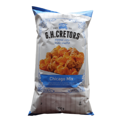G.H. Cretors Popped Corn Chicago Mix, 737 g