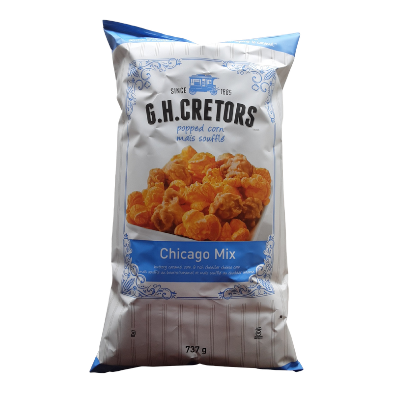 G.H. Cretors Popped Corn Chicago Mix, 737 g