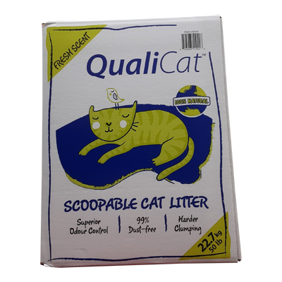 QualiCat Scoopable Cat Litter, 22.70 kg