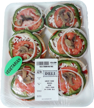 Vegetarian Muffins, 6 pk